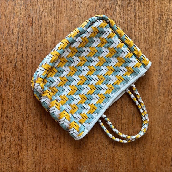 Woven Leather Mini Tote Bag - Picture 5 of 5